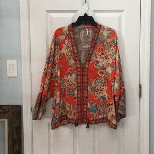 Free people, zipper front jacket, size ML